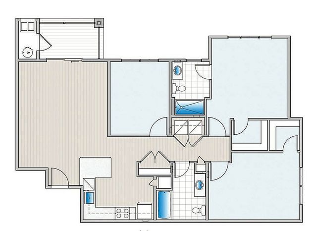 2 Bedroom Apartment with Den