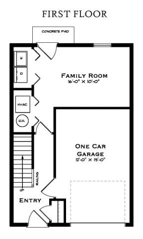 Lexington 4 Bedroom First Floor Plan