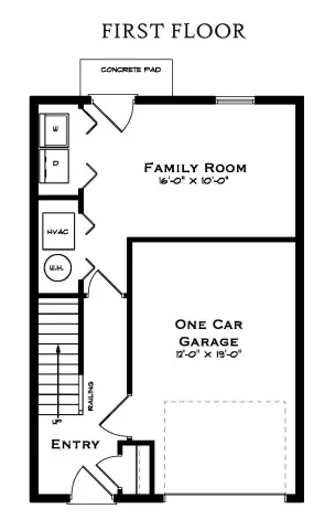 Lexington 4 Bedroom First Floor Plan