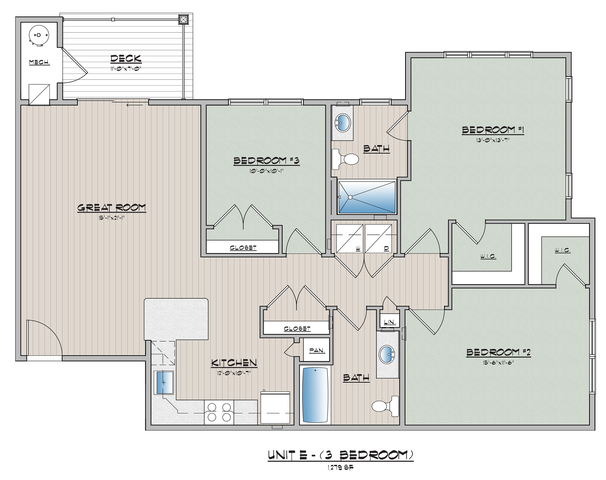 Abbey Place 3 Bedroom With 2 Bathroom