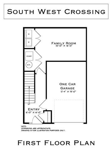 South West Crossing 4 Bedroom First Floor Plan