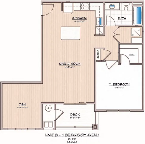 Cambria Phase 1, 1 Bed With Den