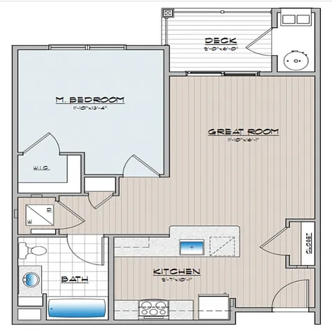 Cambria Phase 2, 1 Bedroom 1 Bath