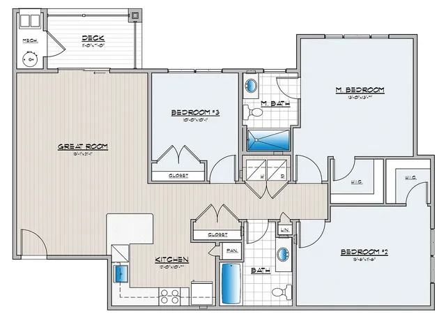 Cambria Phase 2, 3 Bedroom 2 Bath