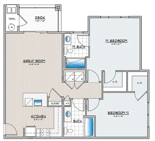 Cambria Phase 2, 2 Bedroom 2 Bath ADA
