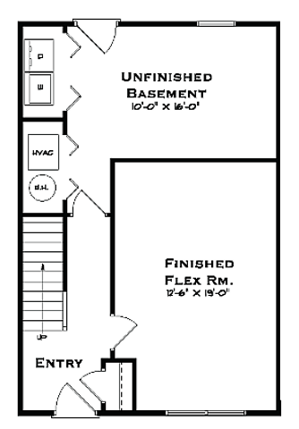Gettysburg Ridge 4 Bedroom First Floor Plan w/o Garage