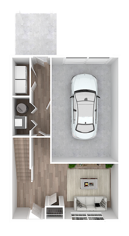 Meadow Springs Phase 1, 3 Bedroom First Floor Plan With Garage