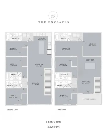 5 Bed 6 Bath Floor Plan