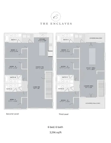 6 Bed 6 Bath Floor Plan