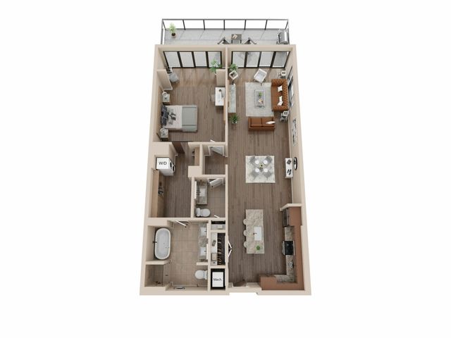 A6 Floorplan 3D