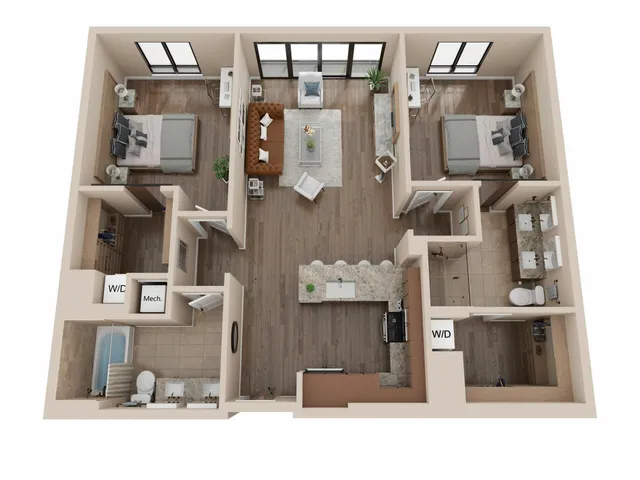 B1 Floorplan 3D
