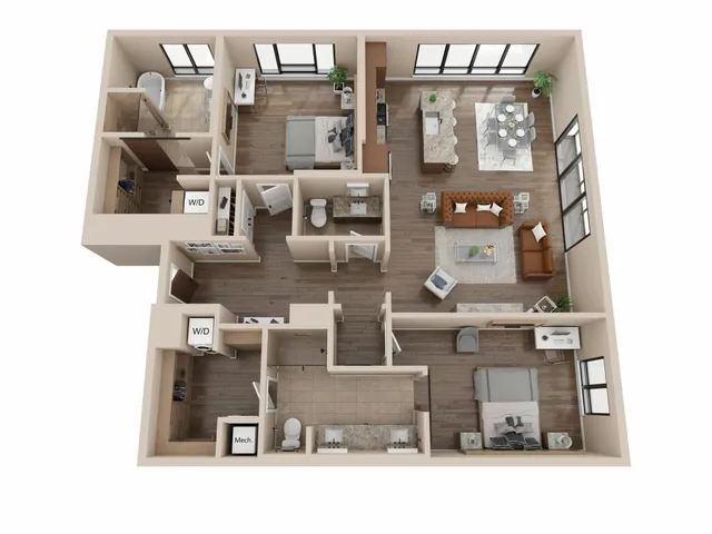 B4 Floorplan 3D