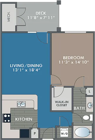 The Cobalt Floor Plan at Abberly Waterstone Apartment Homes
