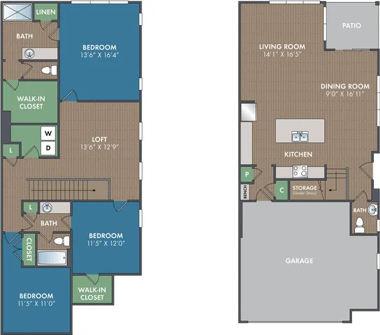 The Willow Townhome at Abberly Alston