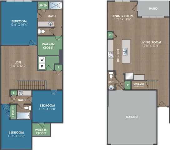 The Tamarack Townhome at Abberly Alston
