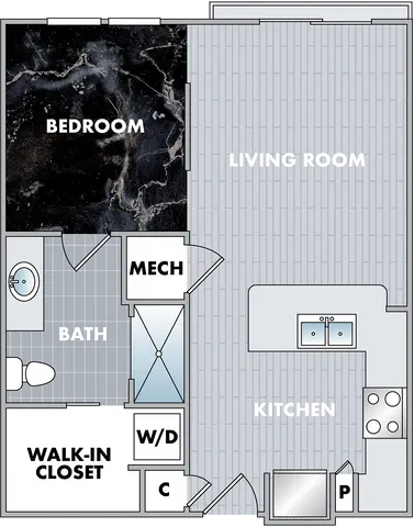 The Agate Floor Plan at Abberly Onyx Apartment Homes