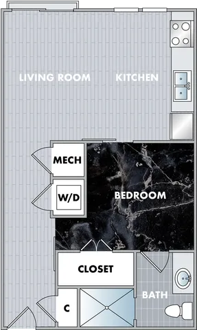 The Augite Floor Plan at Abberly Onyx Apartment Homes