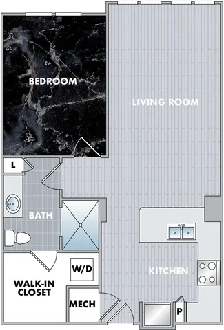 The Diamond Floor Plan at Abberly Onyx Apartment Homes