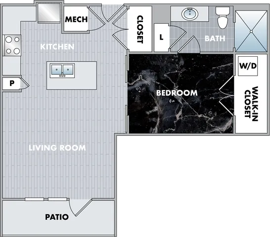 The Ferberite Floor Plan at Abberly Onyx Apartment Homes