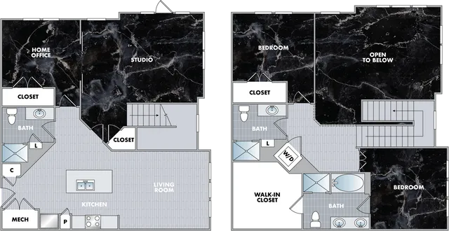 The Tourmaline Floor Plan at Abberly Onyx Apartment Homes
