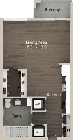 The Anthelion Floor Plan at Abberly Skye Apartment Homes
