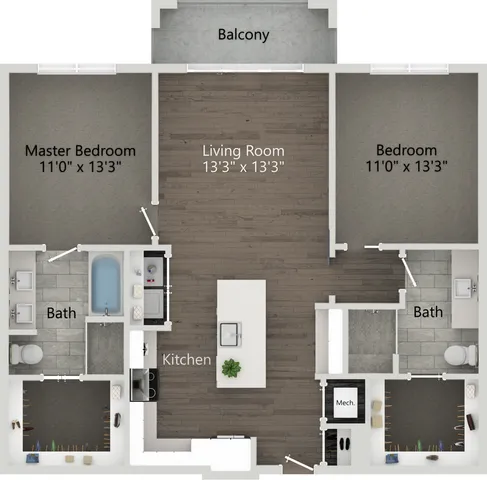 The Sunrise Floor Plan Abberly Skye Apartment Homes