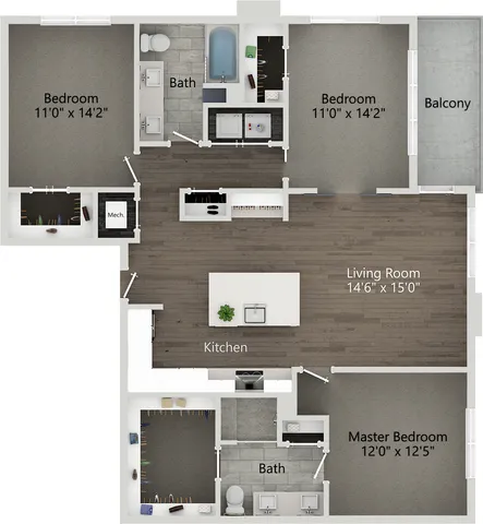 The Twilight Floor Plan Abberly Skye Apartment Homes