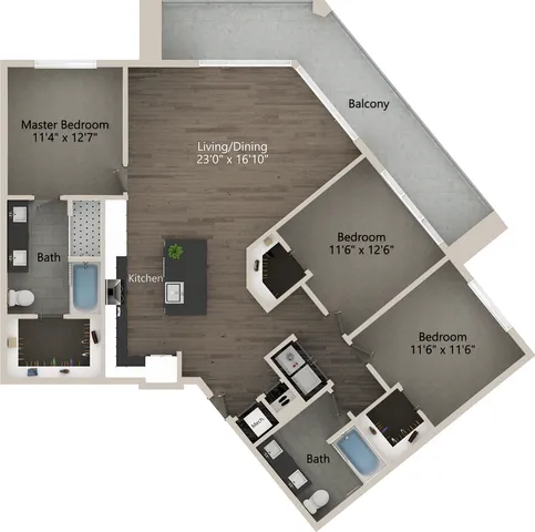 The Welkin Floor Plan Abberly Skye Apartment Homes