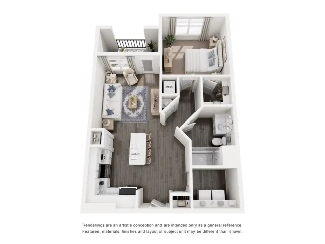 Abberly Royal Creek Apartment Homes Buckhorn Floor Plan