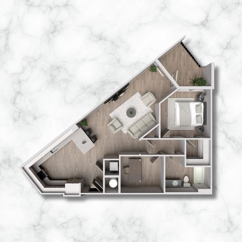 1BXS - 897 sqft