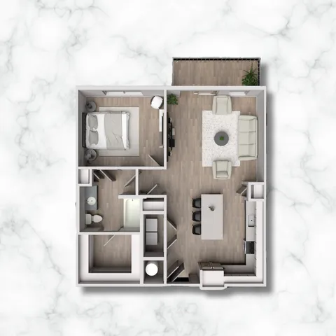 1D - 862 sqft