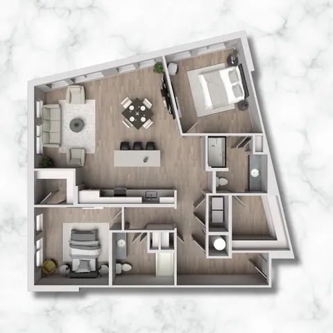 2BX - 1346 sqft