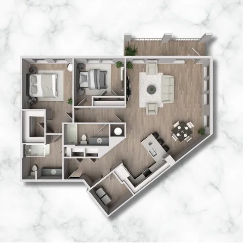 2CX - 1373 sqft