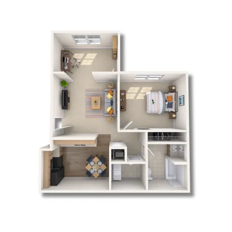 1BX - 771 SQ.FT