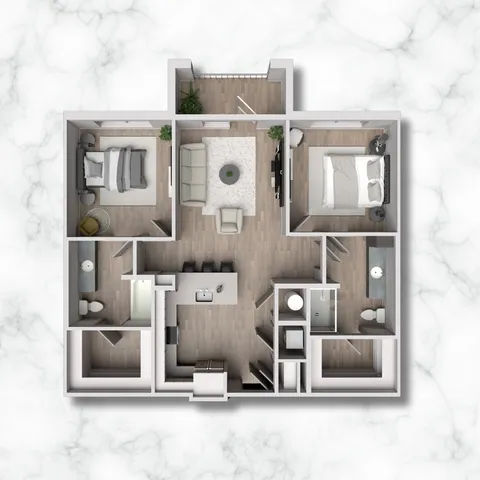2A-HC - 1,082 SQ.FT