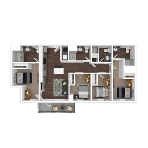 4DR- 1,248 SQ.FT