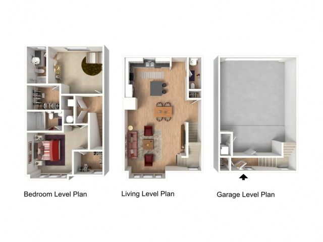 floorplan for 2 bedroom townhome