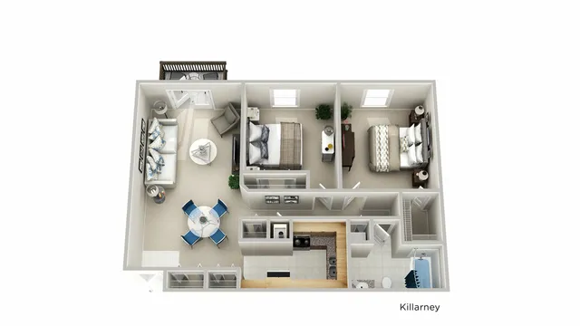 2x1 Floor Plan | Q at Maitland