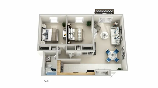 1x1 Floor Plan | Q at Maitland