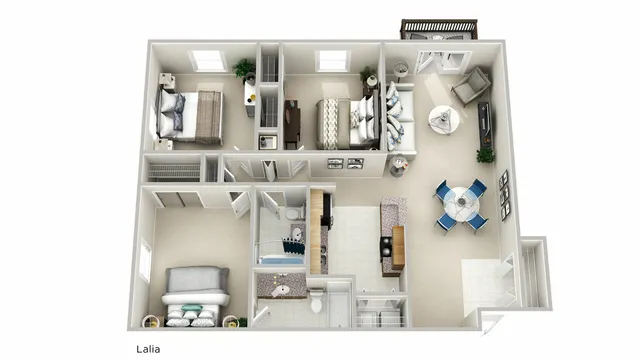 3x2 Floor Plan | Q at Maitland