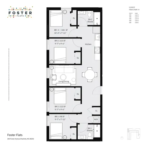 4 bed 2 bath furnished