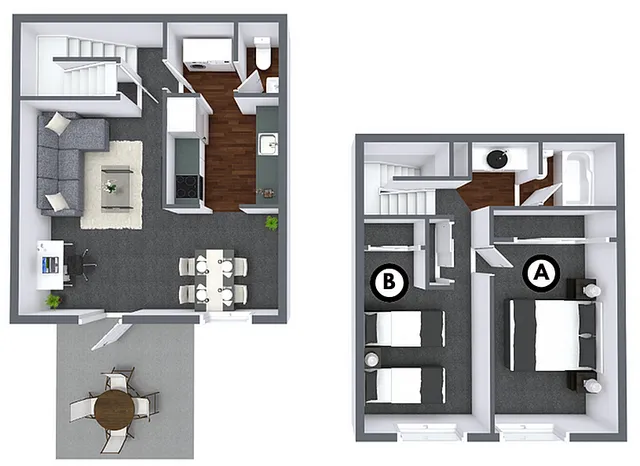 Townhouse Single Floorplan