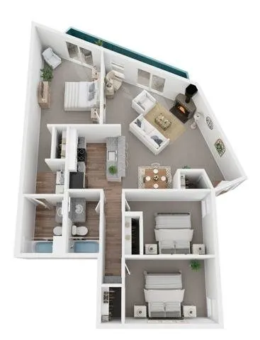 Three Bedroom Floorplan