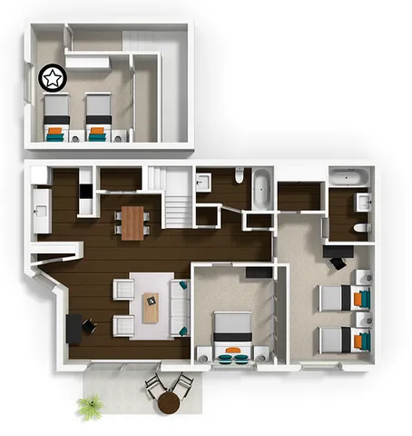 Large ILP Floorplan (3X2TH)