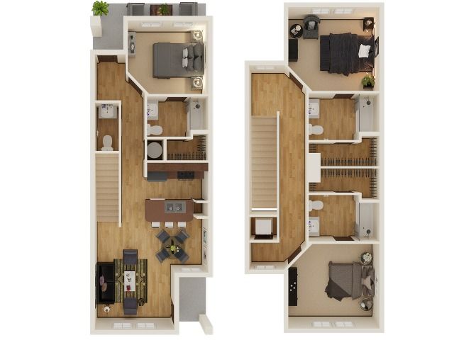 3BD/3.5BA TH Deluxe