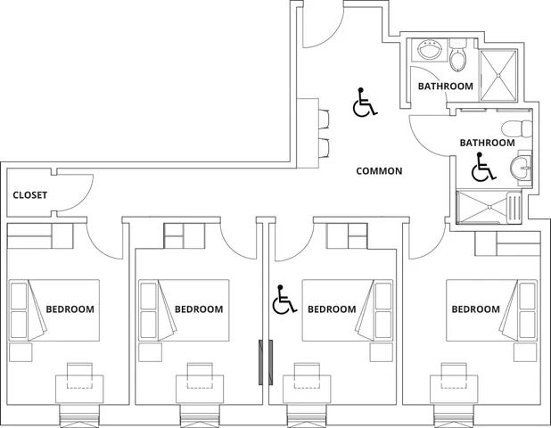 4 Bedroom 2 Bathroom