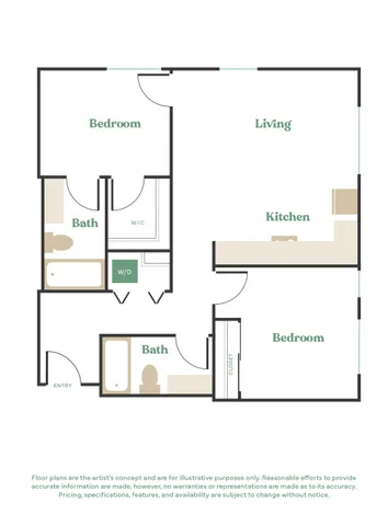 Fully furnished units with Queen sized bed for two, dining table and WFH desk. This unit also comes with short term lease options. Prospects can apply for a lease term as low as 3 months.
