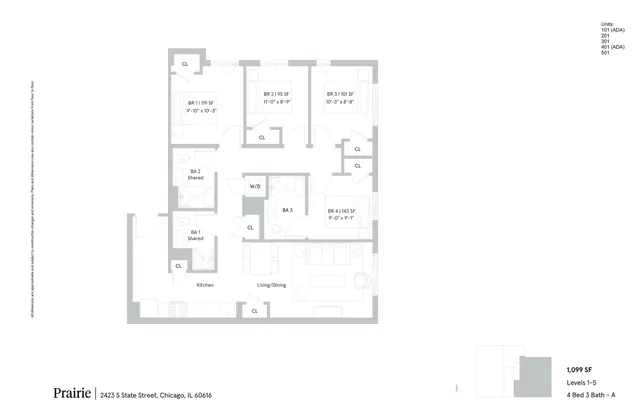 4 Bed 3 Bath - A
