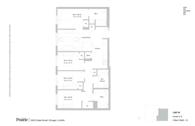 4 Bed 3 Bath - B