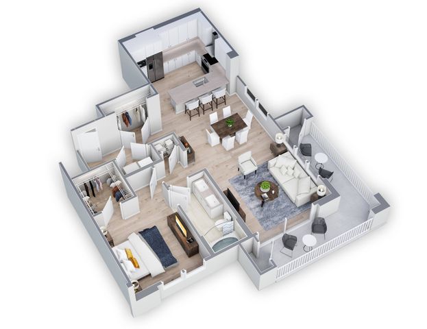 1 bedroom, 1 bath